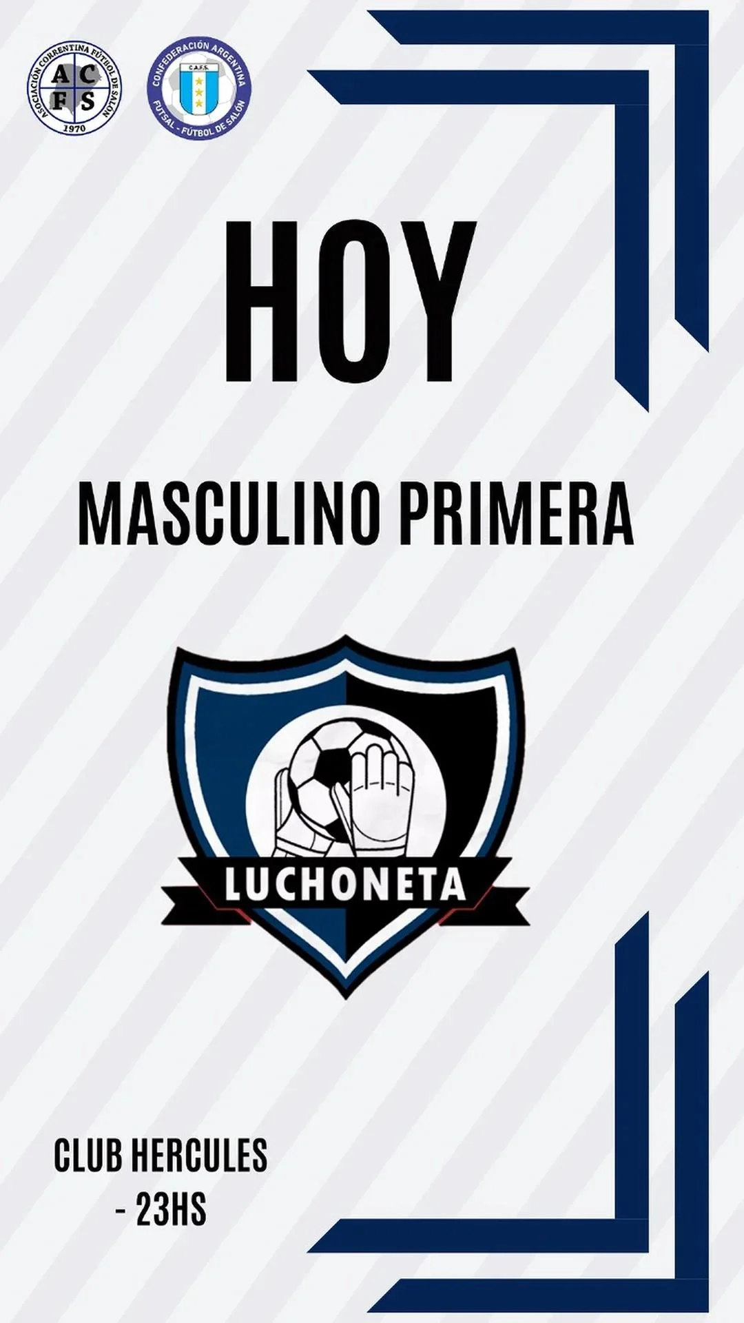 Hoy vuelve el Masculino Primera!!!