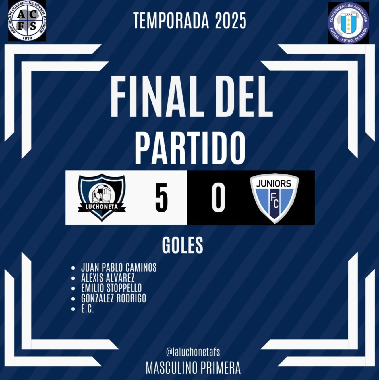 🔥 Arranque demoledor: La Luchoneta Primera goleó en su debut 🔥