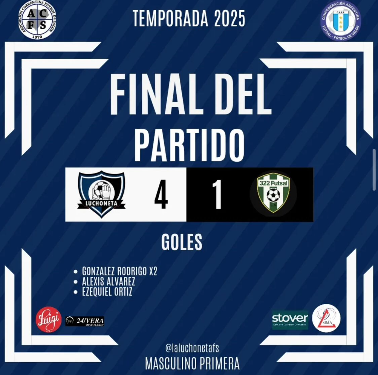 Masculino Primera: Victoria contundente para seguir en racha 🔥⚽